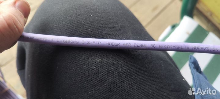 Витая пара 7468c sftp-4p-cat.6a-solid-in-lszh