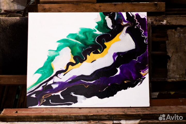 Большая картина для современного интерьера 100х80