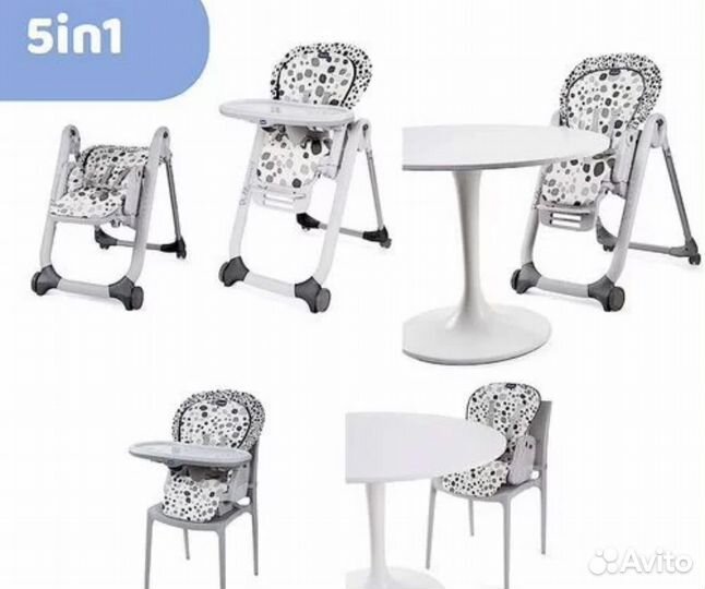 Стульчик для кормления chicco polly progress 5
