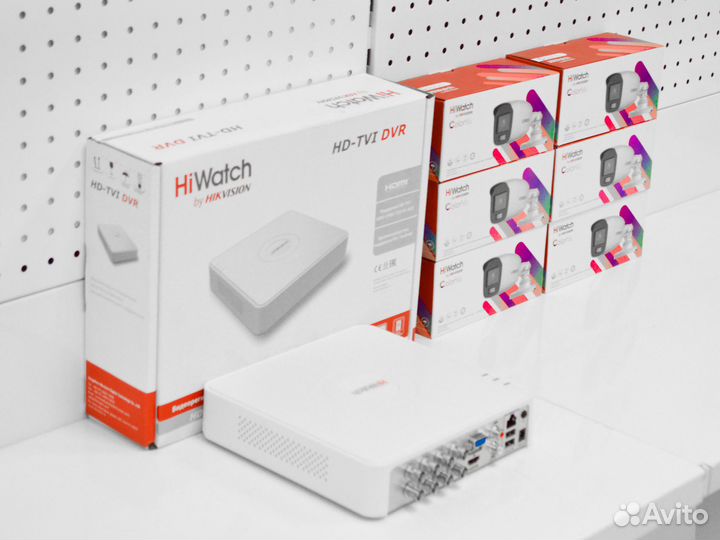 Видеонаблюдение уличное HiWatch 2 мп ColorVu