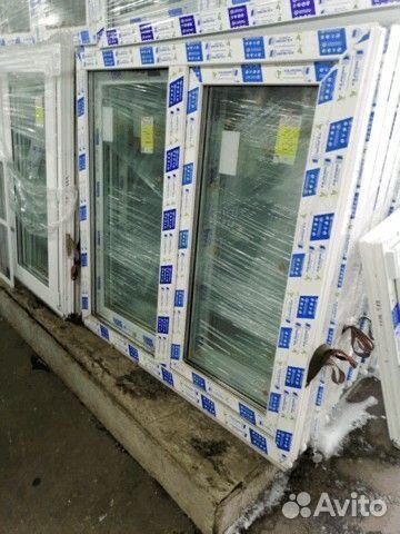 Готовые пластиковые окна 120х120