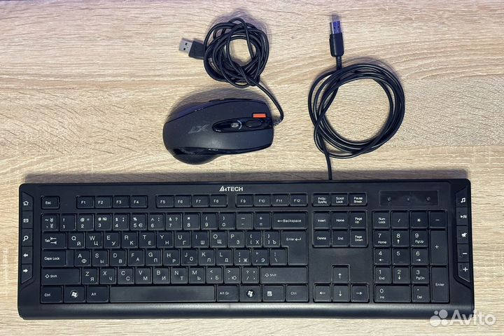 Игровая мышь и мультимедийная клавиатура A4tech