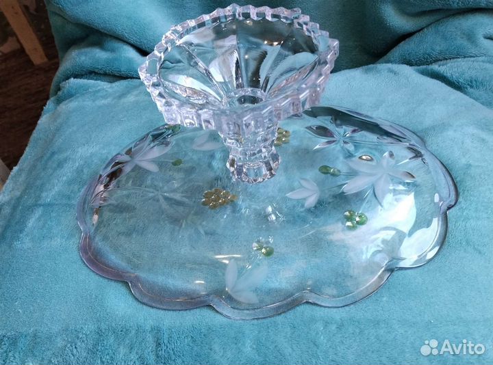 Ваза для фруктов богемия