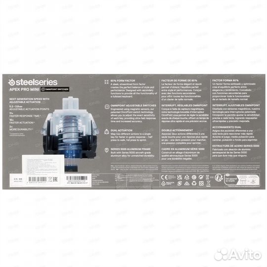 Клавиатура проводная SteelSeries Apex Pro mini