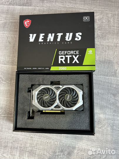 Видеокарта MSI GeForce RTX 2060 ventus OC 6G, RTX