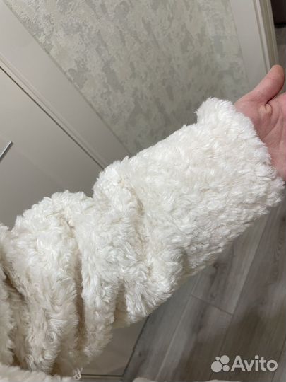 Пальто зимнее плюшевое