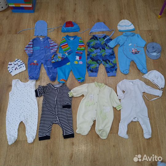 Детские вещи 56,62,68,74,80,86 на мальчика пакетом