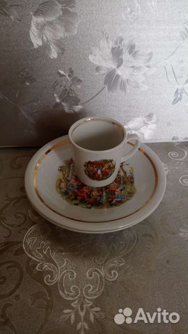 Набор детской посуды СССР