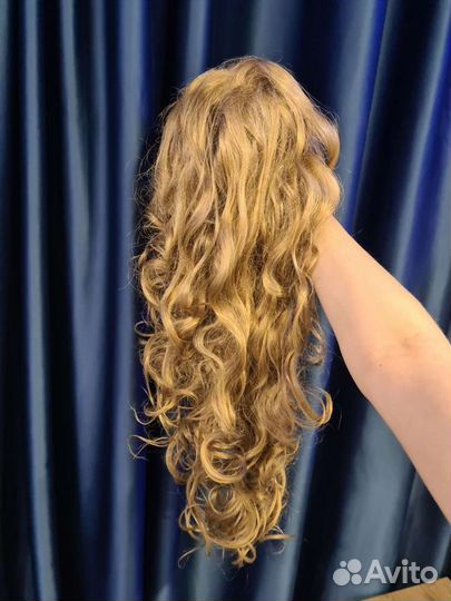 Хвост шиньон кудри 70см