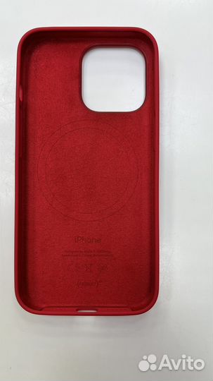 Apple silicone case iPhone 13 pro красный