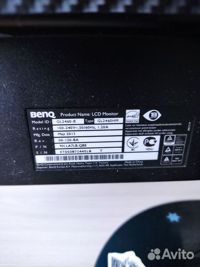 Монитор benq GL2460-B