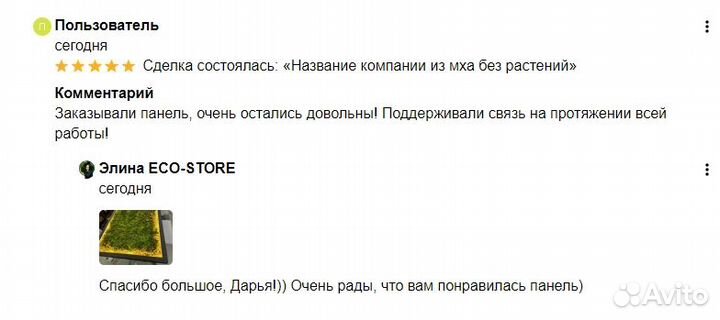 Зеркало со мхом в ванную