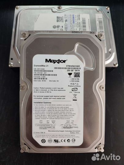 Жесткий диск Maxtor 250 gb