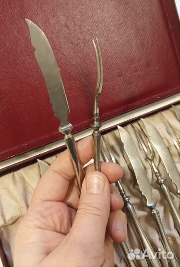 Набор фруктовых ножей и вилок, 12 предметов, 19 в