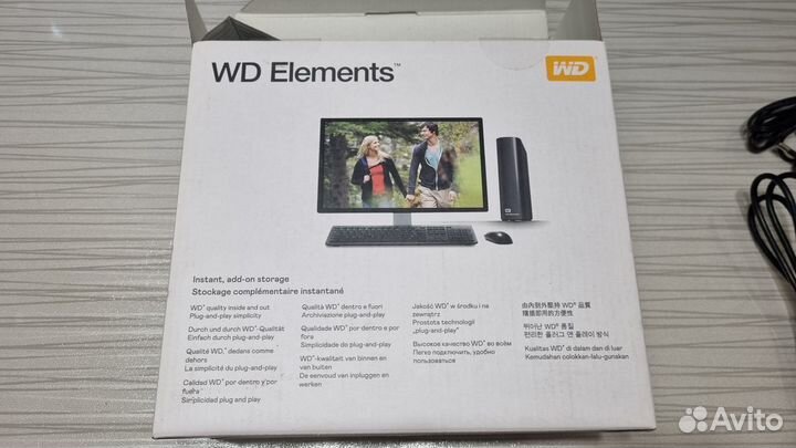 Внешний жесткий диск 6 терабайт WD Elements hdd 6t