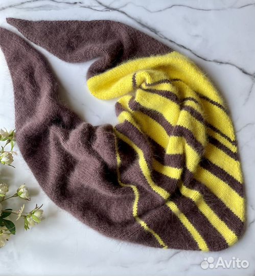 Комплект шапка и косынка женский