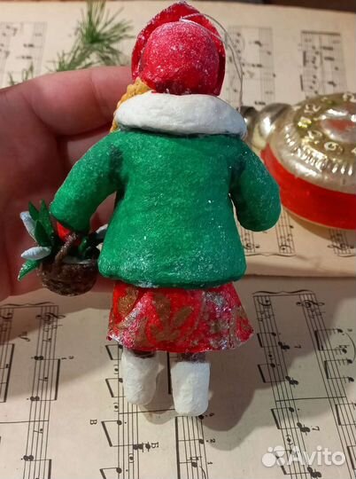 Ватные елочные игрушки