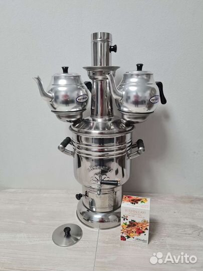 Самовар на дровах 6л Новый Турецкий