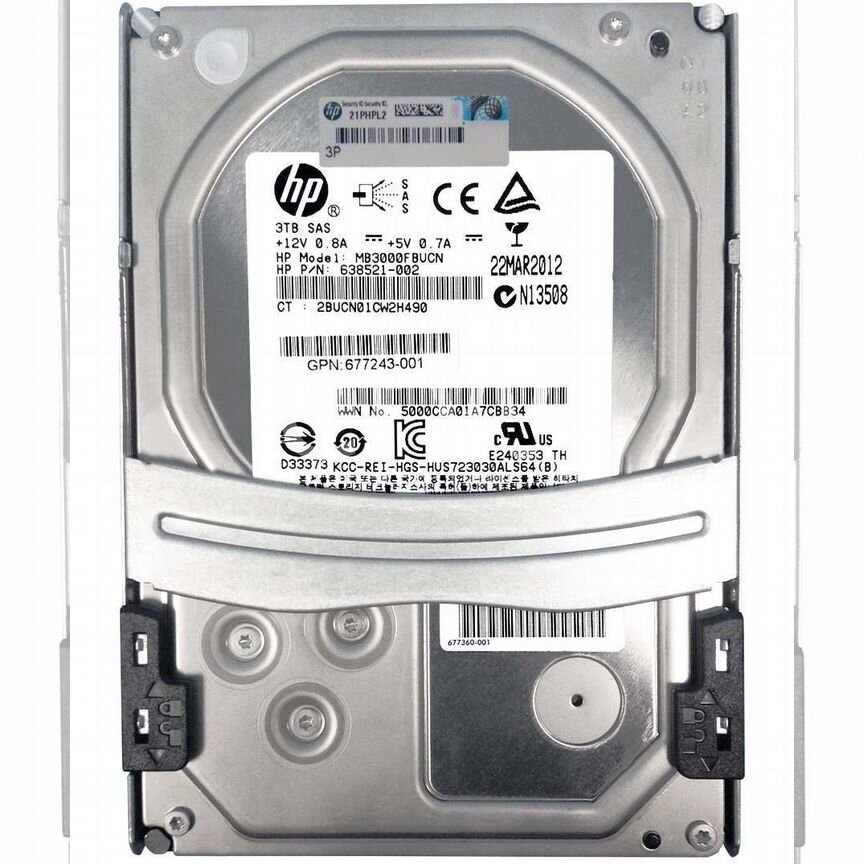 [677355-001] Жесткий Диск Hp 677355-001 3tb Sas 3,5" Hdd