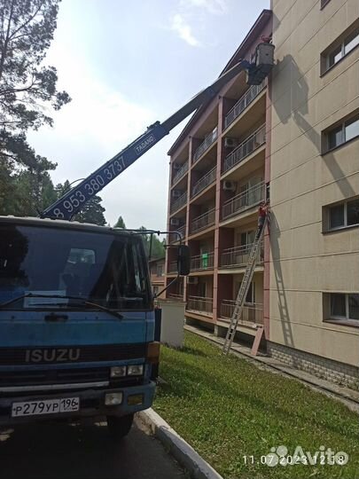 Аренда и услуги телескопической автовышки, 18 м