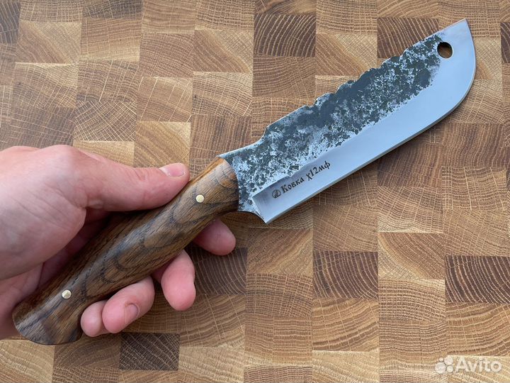Нож-тяпка для мяса ковка сталь х12мф