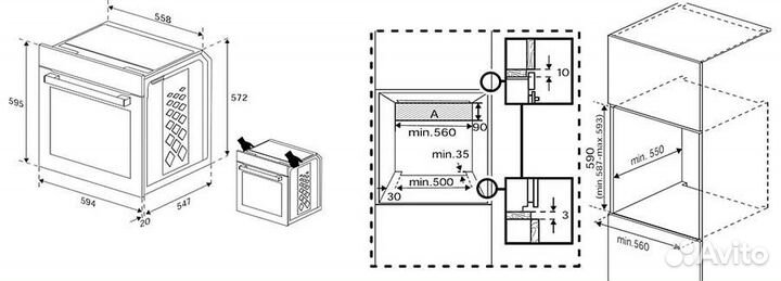 Электрический духовой шкаф Indesit IFE 3644 J WH Н