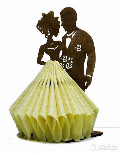 Салфетница деревянная новая