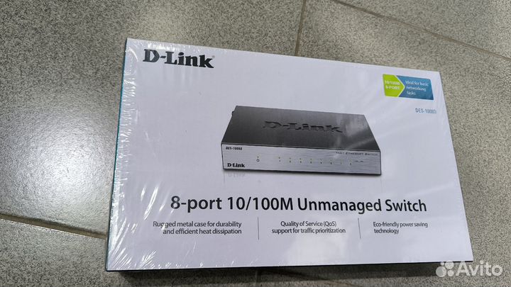 Коммутатор D-Link DES-1008D