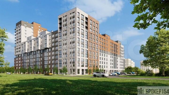2-к. квартира, 67,5 м², 2/16 эт.