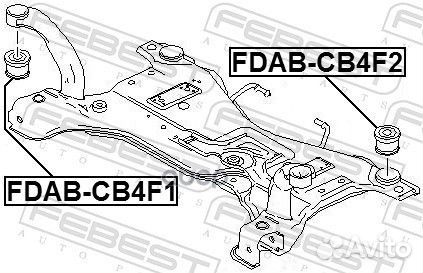 Сайлентблок подрамника передний ford focus II