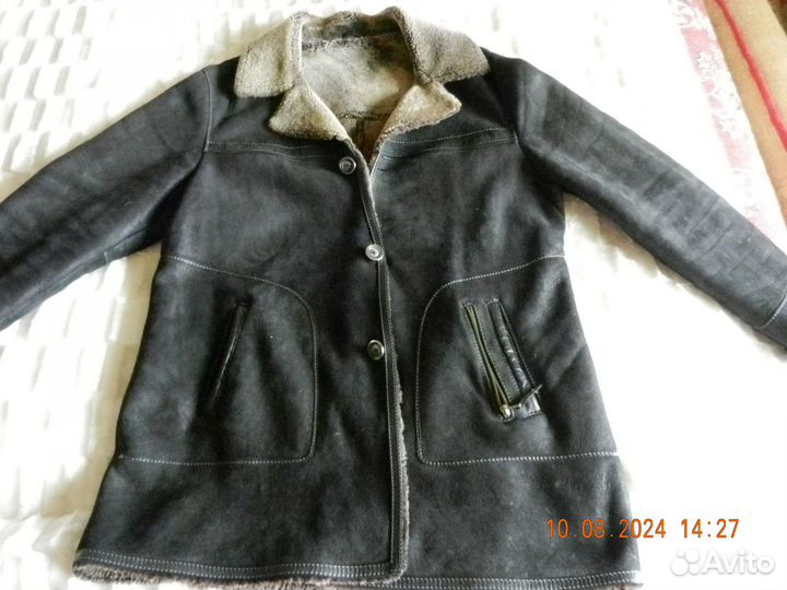 Дубленка натуральная мужская 54 56