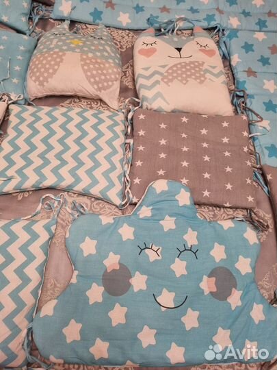 2 комплекта бортиков в кроватку