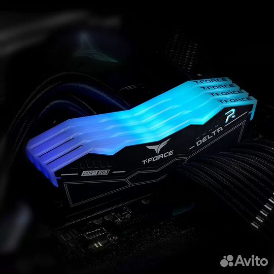 Озу T-force RGB black 32GB (2X16GB) DDR5 6000гц