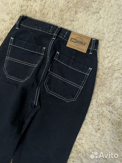 Джинсы клеш широкие в стиле true religion