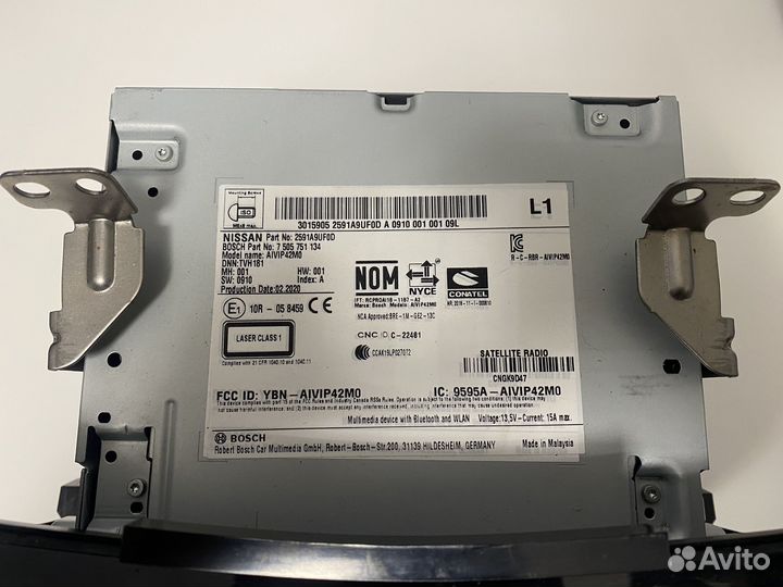 Штатная магнитолла Nissan Murano z52