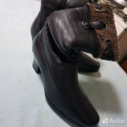 Кожаные полусапожки