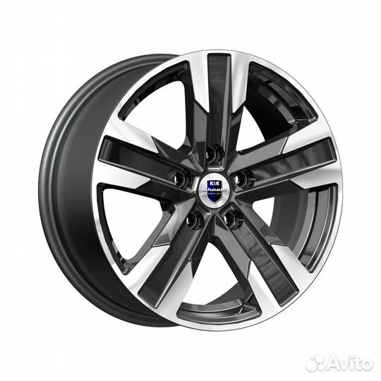 Литые диски 7x16 5x105 56.6 ET38 кик Висмут алмаз черный