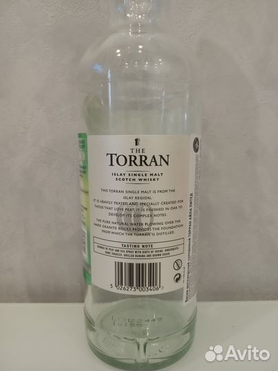 Пустая бутылка из под виски The Torran