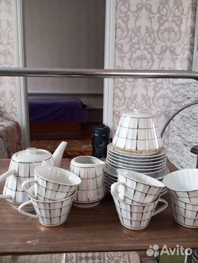Чайный сервиз фарфор. Вербилки. СССР