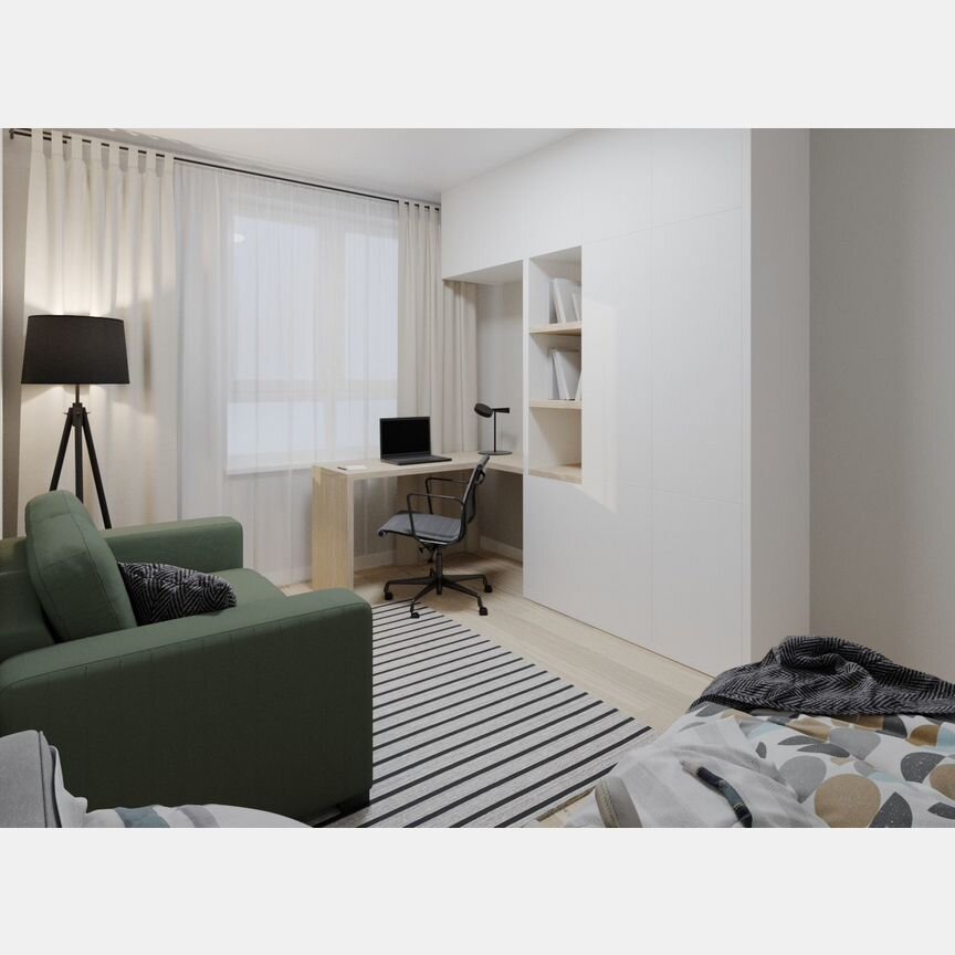 2-к. квартира, 48 м², 10/12 эт.