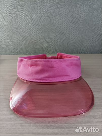 Летний женский козырек от солнца, цвет розовый