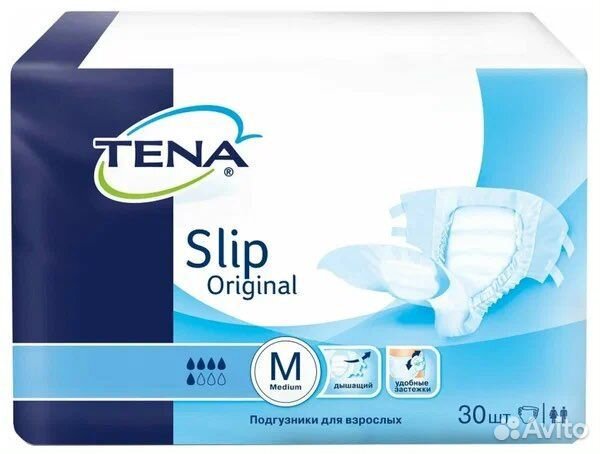 Tena Подгузники tena Slip Original M, 30шт