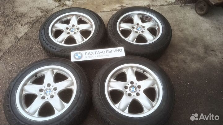 Диски R18 bmw x5 e 53 стиль 58, резина Ш в комплек