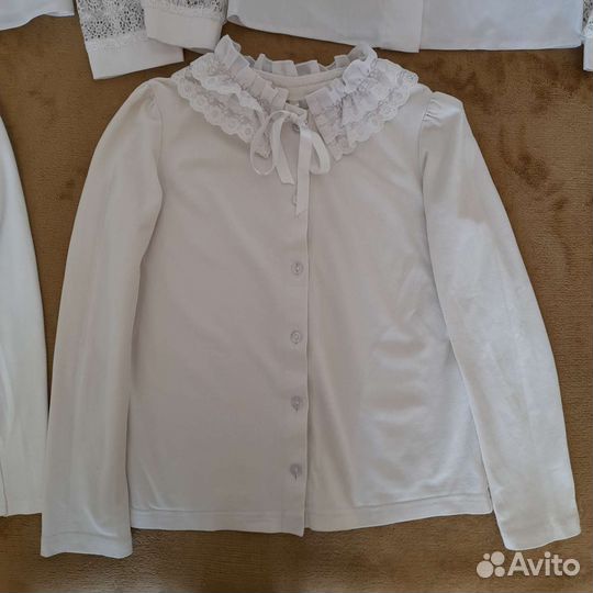 Пакетом белые школьные блузки для девочки 134