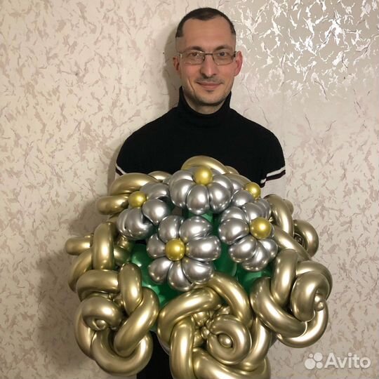 Воздушные шары, фигуры, фонтаны и букеты из шаров