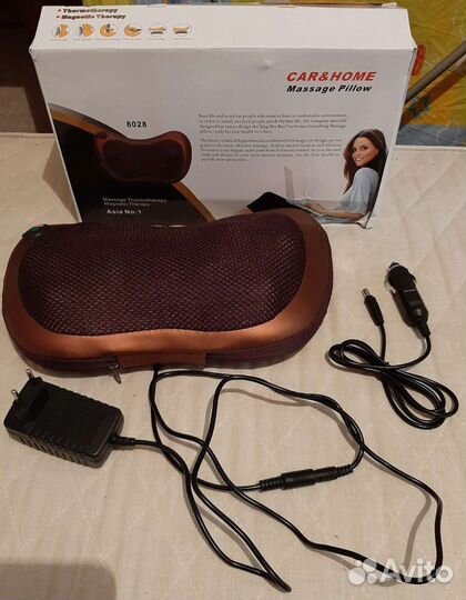 Массажная подушка новая роликовая