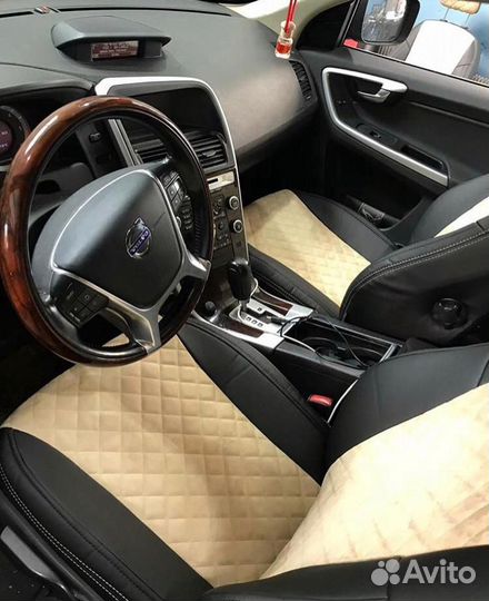 Чехлы из Экокожи в Ромб Volvo XC 60 Автопилот