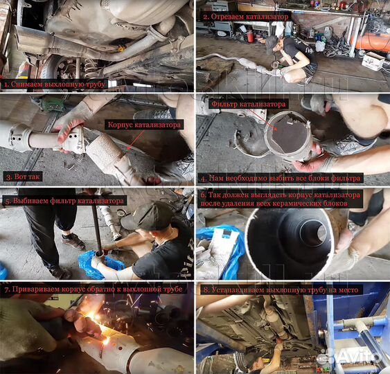 Пламегаситель Cs.1 Удаление катализатора бесплатно