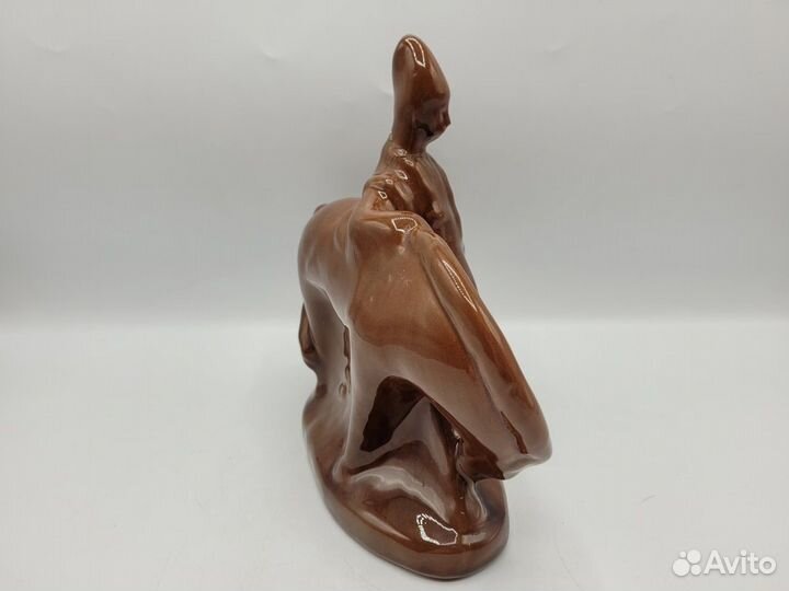 Статуэтка керамика Казак с конем 20*20 см Львов