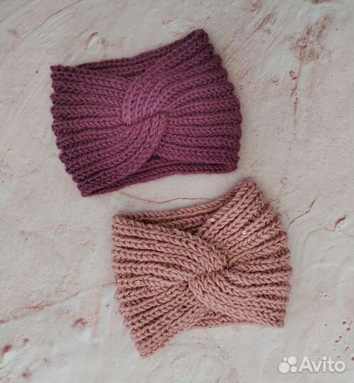 Повязка вязаная